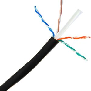 Plenum Rated Bulk Cable (Black)